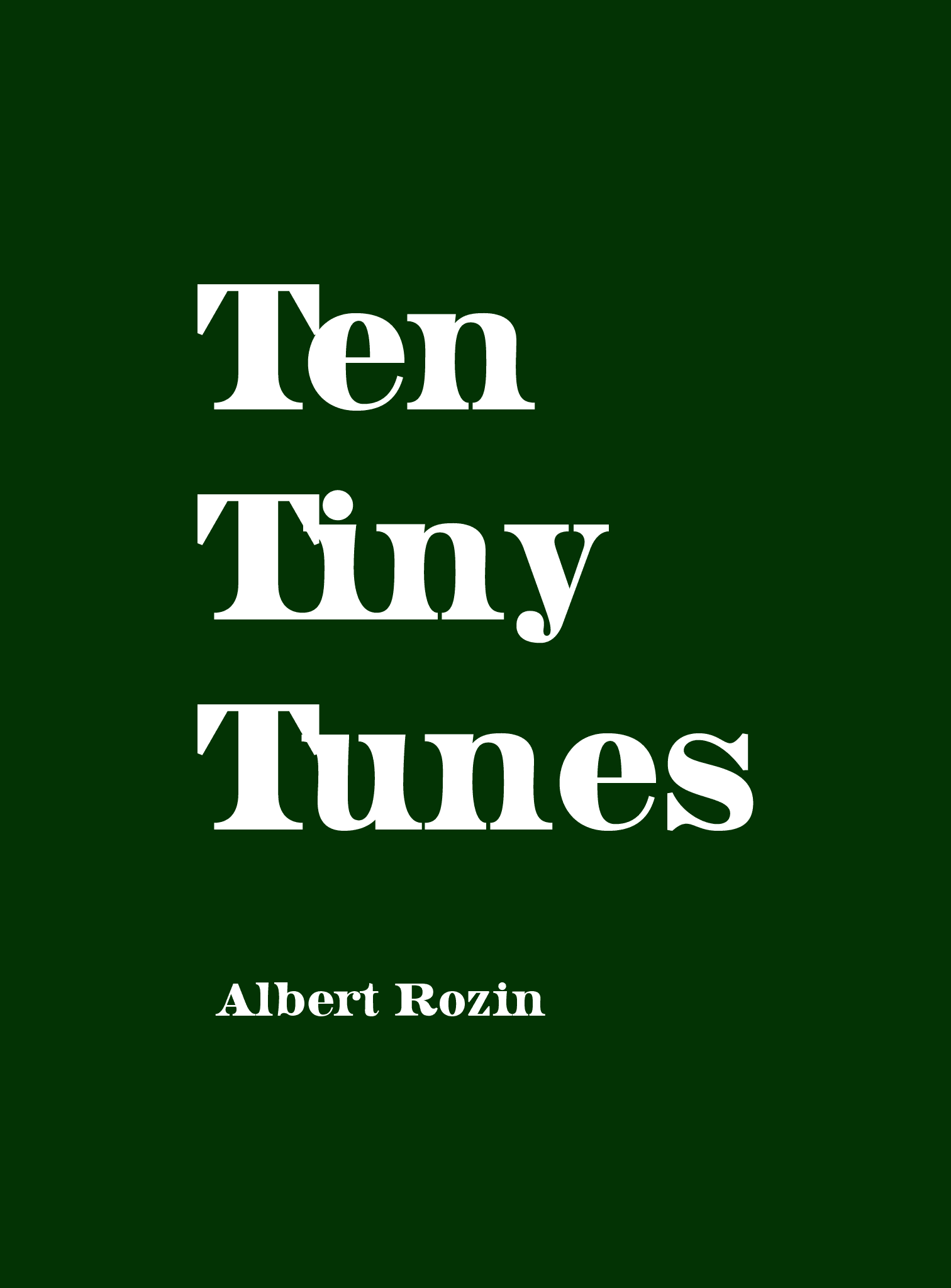 Ten Tiny Tunes (Book)